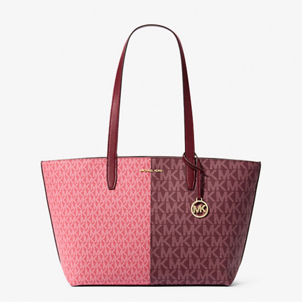 Michael Kors Jet Set Medium Two-Tone Logo Tote Bag Nwt